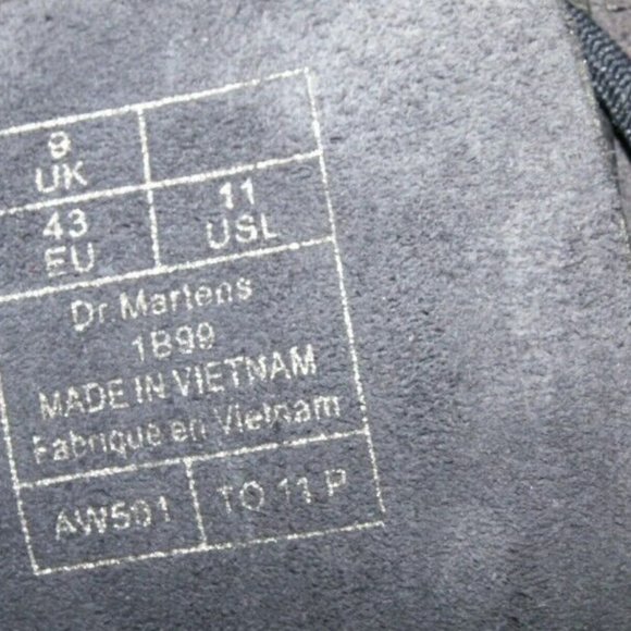 Dr Doc Martens Boots Blue Mid-Calf Zip Ladies US 11 UK 9 EU 43 Used Condition A+ - Picture 10 of 11